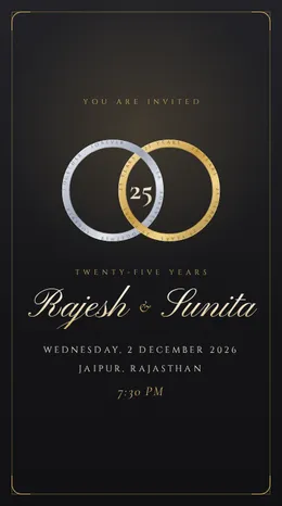 Twin Rings invitation template