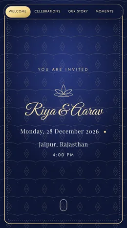 Chandni Lori baby shower invitation website template