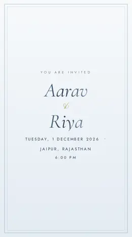 Pearl Envelope wedding invitation