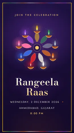 Nine Nights invitation template
