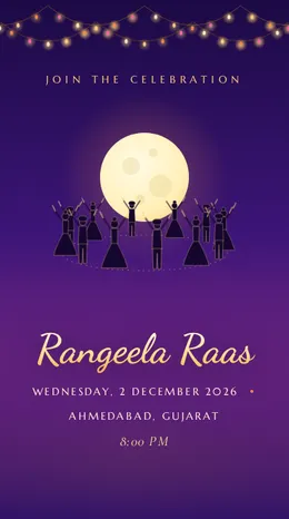 Raas Circle invitation template