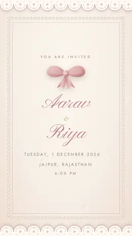 Heirloom Lace wedding invitation