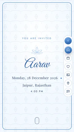Jhilmil Tohfa 1st birthday invitation website template