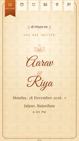 Kitaab-e-Ishq wedding invitation website template