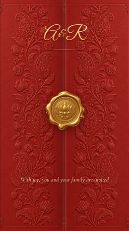 Lal Patrika wedding invitation website template