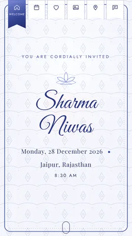 Naya Adhyay housewarming invitation website template