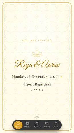 Pastel Palna baby shower invitation website template
