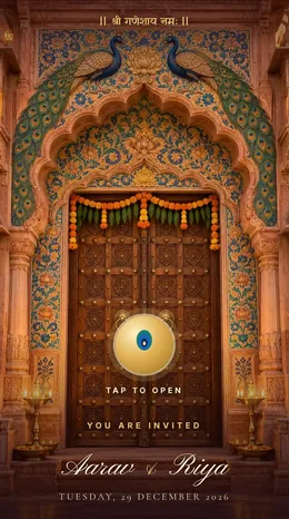 Rajdwar wedding invitation website template